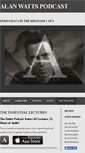 Mobile Screenshot of alanwattspodcast.com