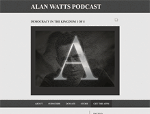 Tablet Screenshot of alanwattspodcast.com